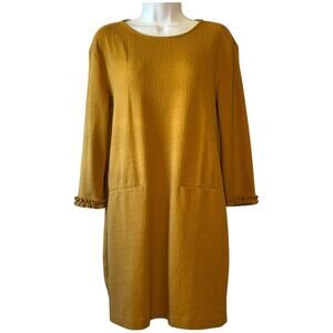 EUC Cynthia Rowley Mustard Dress Size M
